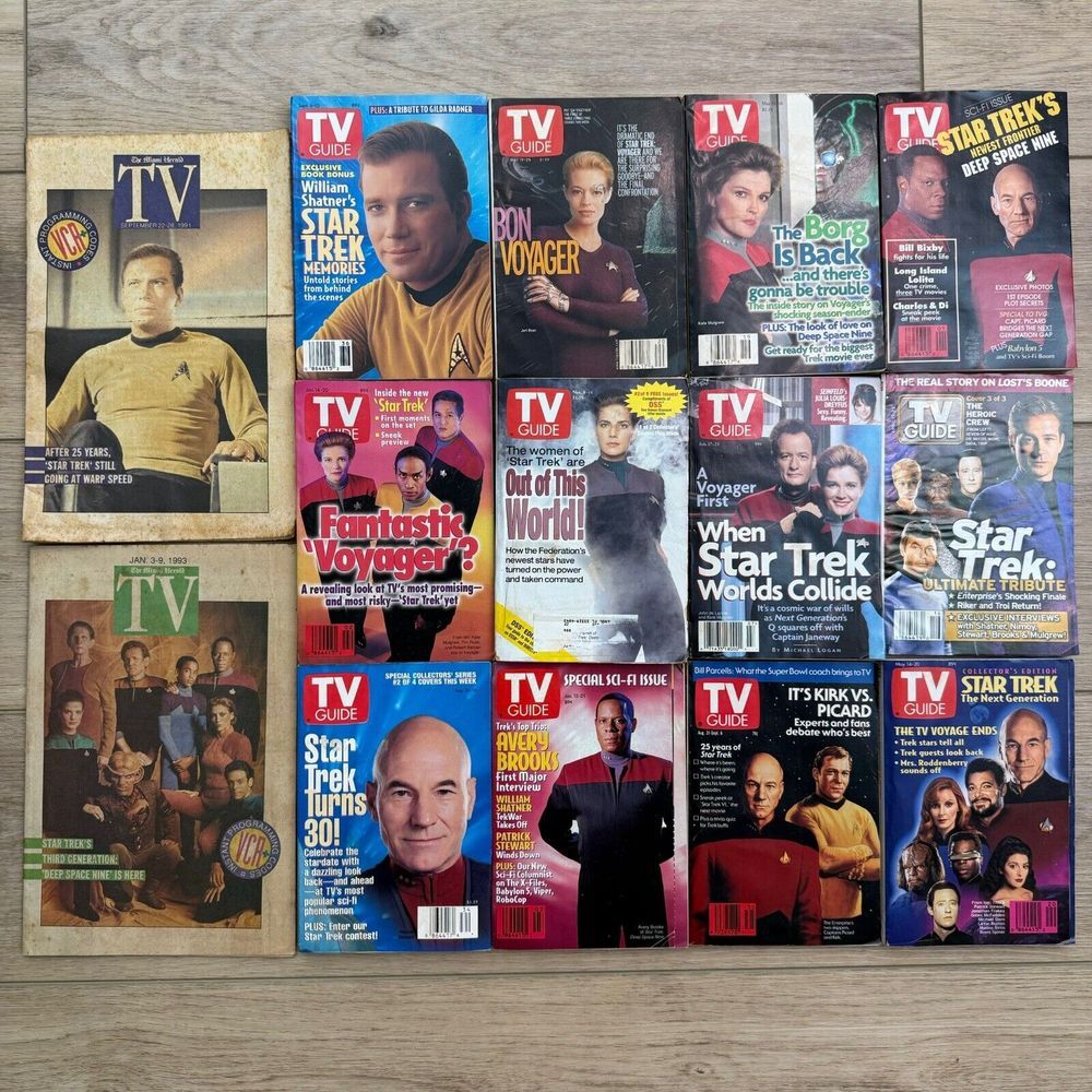 Vintage Star Trek tv guide‎ lot 90's